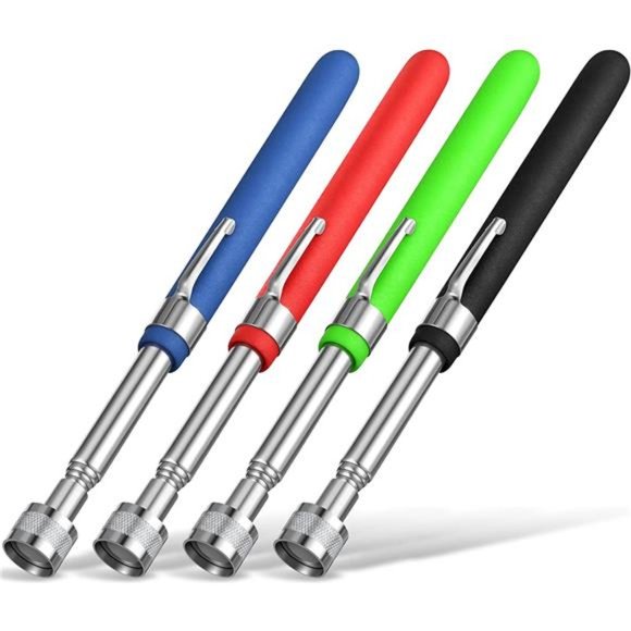 4 Pcs Telescoping Magnet Pickup Tool Extendable Magnetic Stick Pick up Grab Tool - Picture 1 of 7